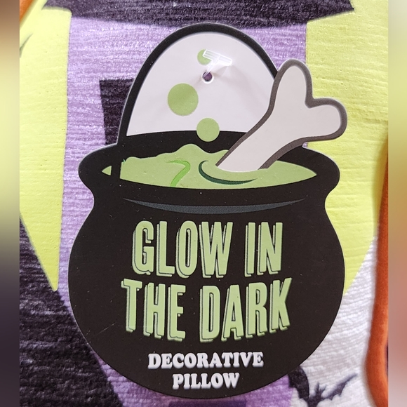Haunted House Glow in the Dark Pillow with Ghosts, Pumpkins, and Bat's - Picture 5 of 5